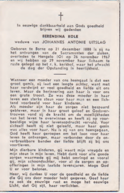 In eeuwige dankbaarheid aan Gods goedheid blijven