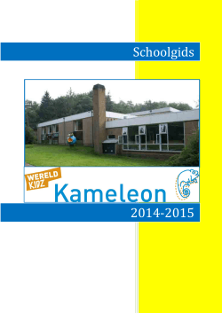Schoolgids 2014-2015 - OBS Kameleon Doorn