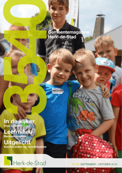 In de kijker Leefmilieu Uitgelicht - Stad Herk-de-Stad