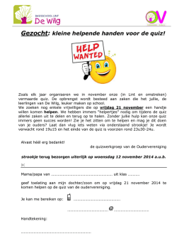 hulp gezocht kids quiz