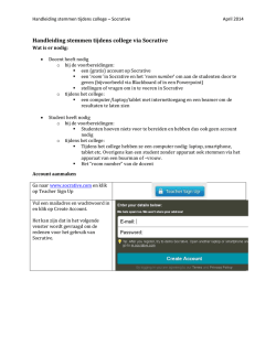 Handleiding stemmen tijdens college via Socrative