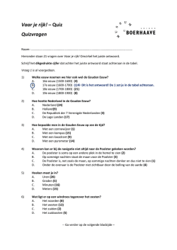 Vaar je rijk! – Quiz Quizvragen