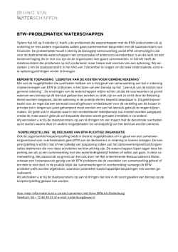 Inbreng VAO BTW bij samenwerken 2014