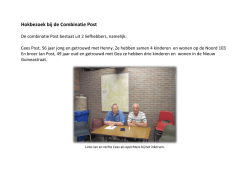 Hokbezoek bij de Combinatie Post