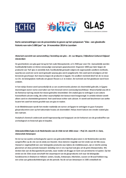 Korte samenvattingen van de presentaties te geven op het