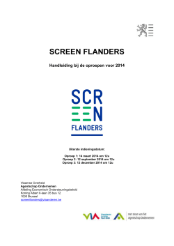 Screen Flanders handleiding