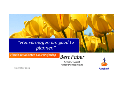 Bert Faber - FFP Congres
