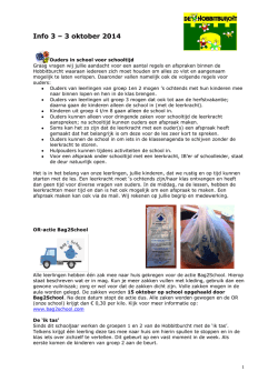 Info 3 &ndash; 3 oktober 2014