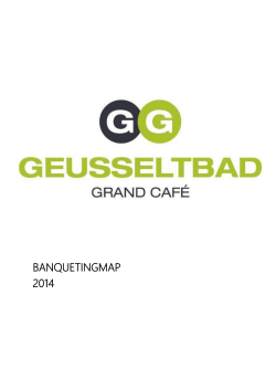 BANQUETINGMAP 2014 - Grand Café Geusseltbad