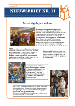 Nieuwsbrief 11 10-2014 - Voedselbank Harderwijk