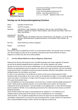 Verslag februari 2014