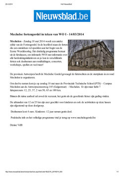 Het Nieuwsblad.be 14 03 2014