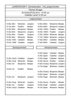 VAL jongerentrofee 30.08.2014