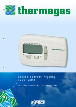 Installatiehandleiding klokthermostaat