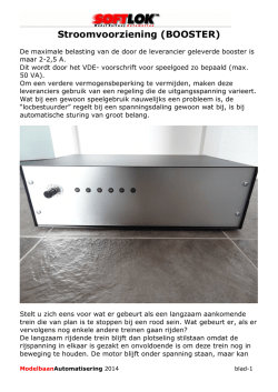 Stroomvoorziening (BOOSTER) - Soft-Lok