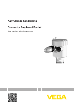 Aanvullende handleiding Connector Amphenol-Tuchel