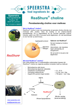 ReaShure choline - Speerstra Feed Ingredients bv