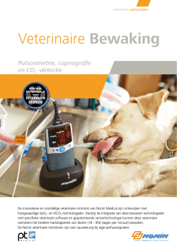 Nonin Veterinaire Bewaking brochure