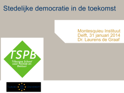 Stedelijke democratie in de toekomst