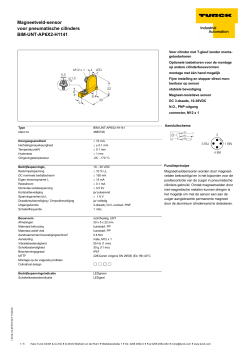 Magneetveld-sensor voor pneumatische cilinders BIM-UNT