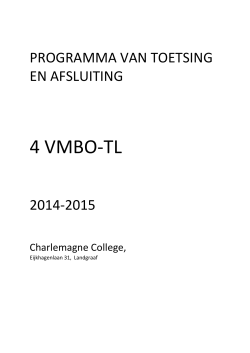 PTA 4 VMBO-T 2014 - 2015 PDF