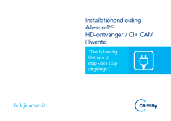 Installatiehandleiding Alles-in-1HD HD