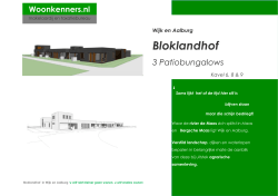 Verkoopdocumentatie Bloklandhof Wijk en Aalburg