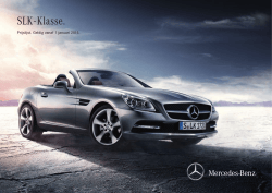 Download prijslijst SLK-Klasse (PDF) - Mercedes-Benz