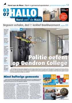 Uitgave 03-07-2014 - HALLO Horst aan de Maas