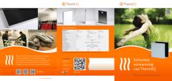 Infrarood verwarming van ThermIQ