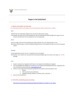 Stages in het buitenland