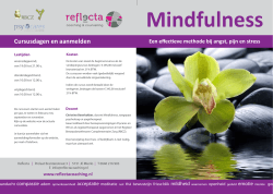 Informatiefolder Mindfulness