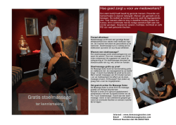 Gratis stoelmassage