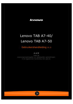 Lenovo TAB A7-50 - produktinfo.conrad.com