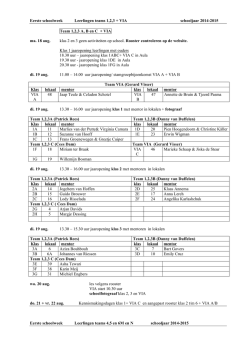 Eerste schoolweek Leerlingen teams 1,2,3 + VIA