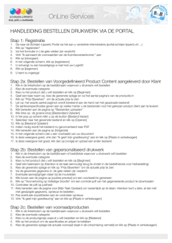 HANDLEIDING BESTELLEN DRUKWERK VIA