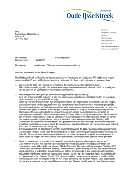 RG2014_08 beantwoording raadsvragen D66 mantelzorg en
