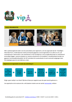 handleiding voor de vacaturebank