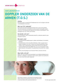 Doppler onDerzoek van De armen (T.o.S.)