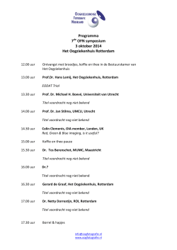 Programma 7 OFN symposium 3 oktober 2014 Het