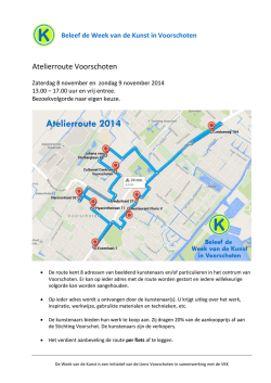 Download de route met locaties