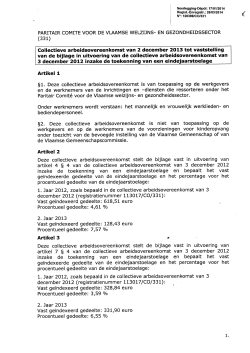 (331) Collectieve arbeidsovereenkomst van 2 december 2013 tot vas