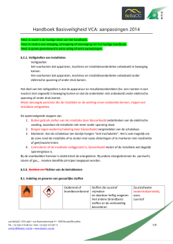 Handboek Basisveiligheid VCA - RTC Oost