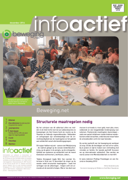 Infoactief december 2014 - beweging.net regio Midden en Zuid