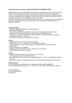 vacature wsb 2014 - Work Space Brussels
