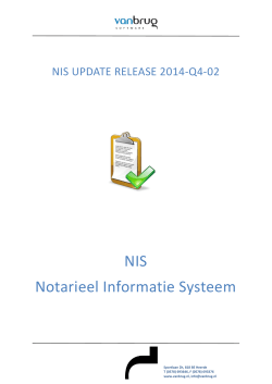 NIS Notarieel Informatie Systeem