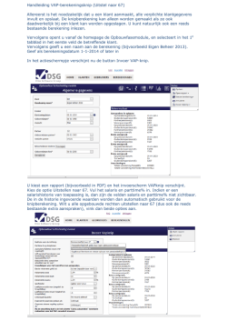 Handleiding VAP-berekeningsknip (Uitstel naar 67