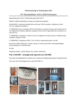 Herenwoning te Antwerpen-Kiel VII&deg; Olympiadelaan 143 te