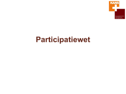Participatiewet - 2014 Platform VG Zuidoost Brabant