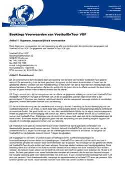 Download Reisvoorwaarden Reisbureau VoetbalOnTour